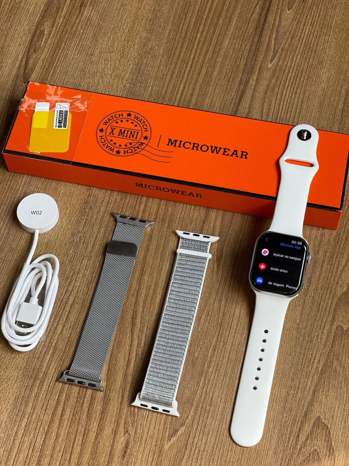 Smartwatch W10 Mini Microwear Série 10 AMOLED ChatGPT