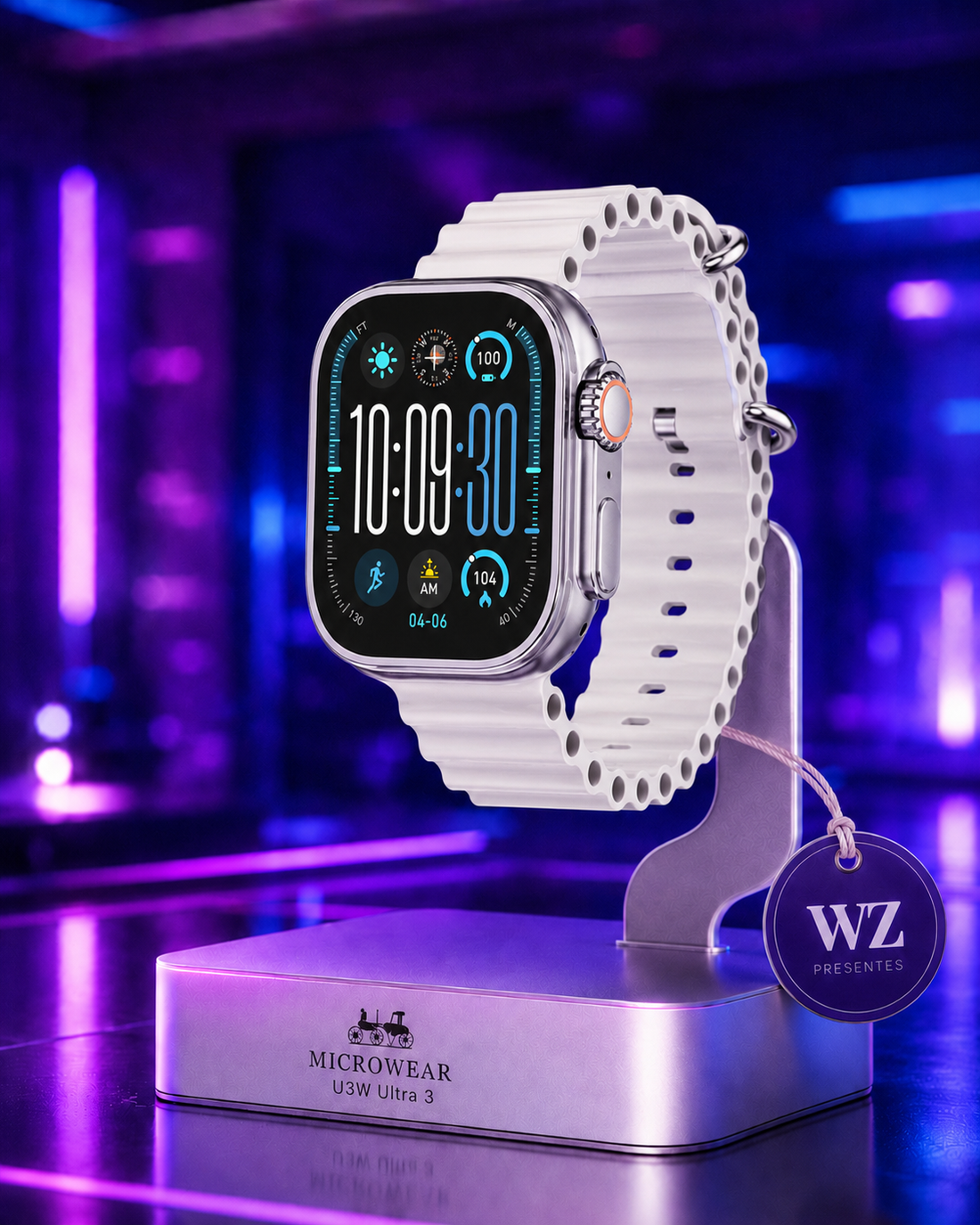 Smartwatch U3W Ultra 3 Microwear Série 10 NFC ChatGPT