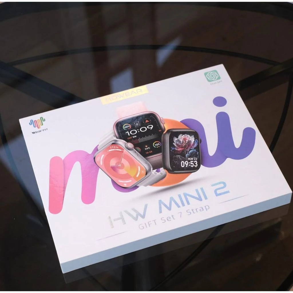 Smartwatch HW Mini 2 41mm com 7 Pulseiras