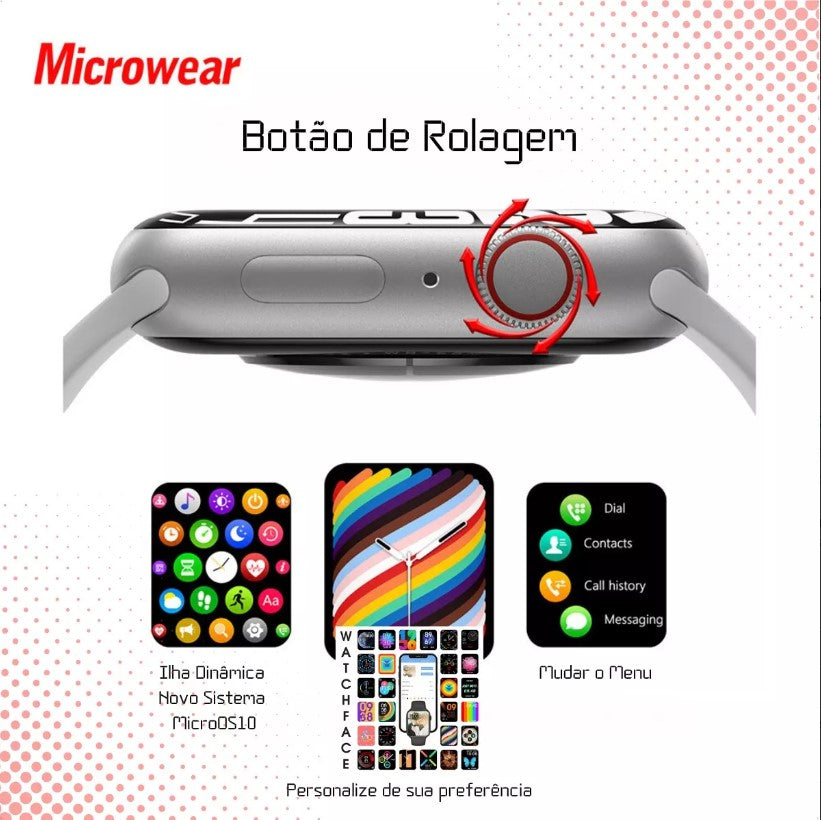 Smartwatch W99+ Plus Série 10 AMOLED ChatGPT