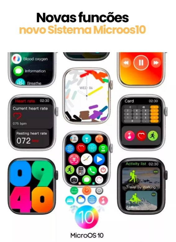 Smartwatch W99+ Plus Série 10 AMOLED ChatGPT
