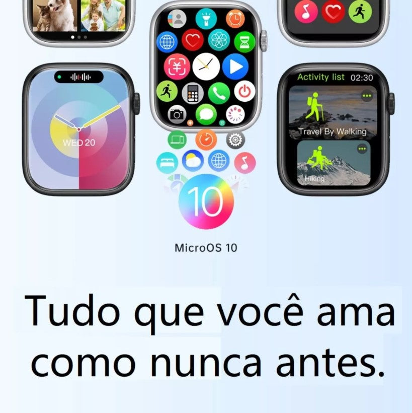 Smartwatch W99+ Plus Microwear Série 10 AMOLED ChatGPT
