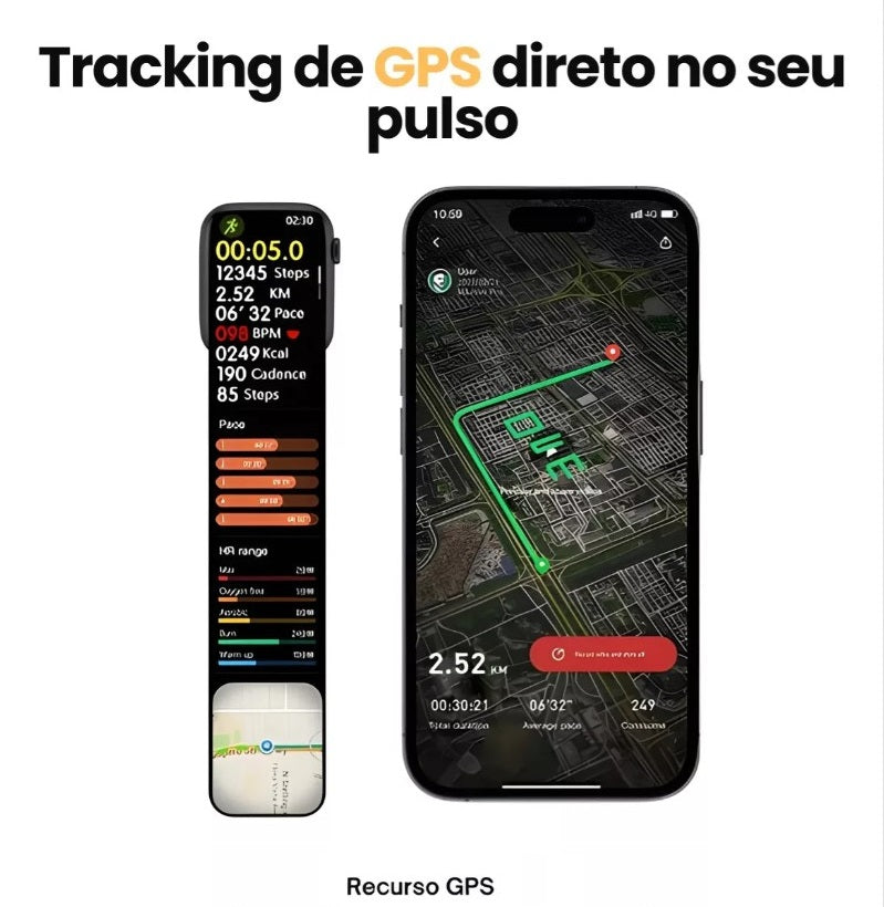 Smartwatch W99+ Plus Microwear Série 10 AMOLED ChatGPT