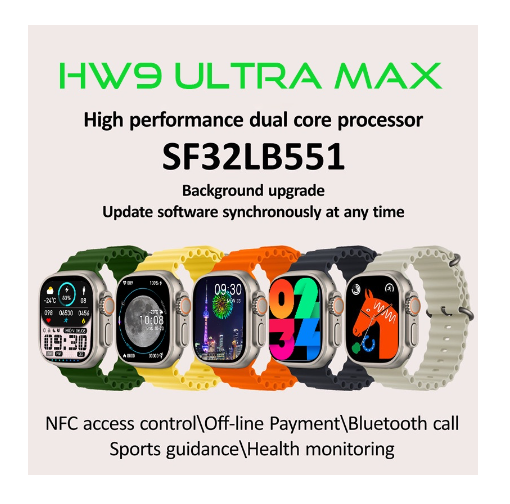 Smartwatch HW9 Ultra Max Série 9 AMOLED