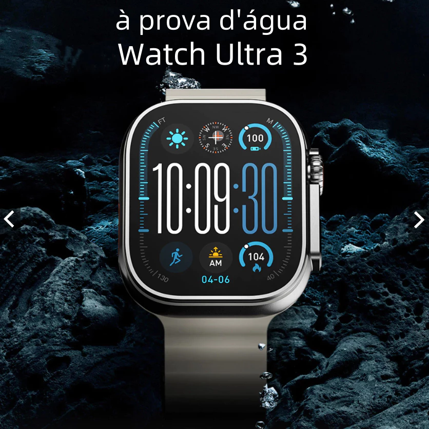 Smartwatch U3W Ultra 3 Microwear Série 10 NFC ChatGPT