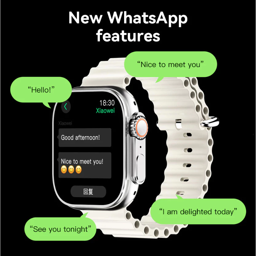 Smartwatch U3W Ultra 3 Microwear Série 10 NFC ChatGPT