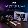 Smartwatch HW Watch X Call 49mm em três opções de cor com pulseiras extras sobre mesa