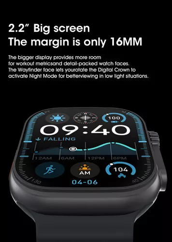 Smartwatch U3W Ultra 3 Microwear Série 10 NFC ChatGPT