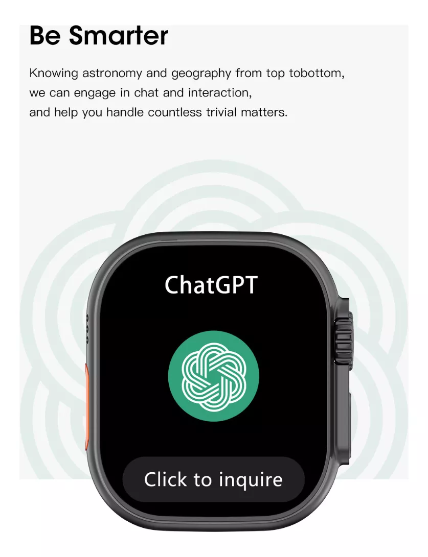 Smartwatch U9S Ultra Sport Microwear NFC ChatGPT