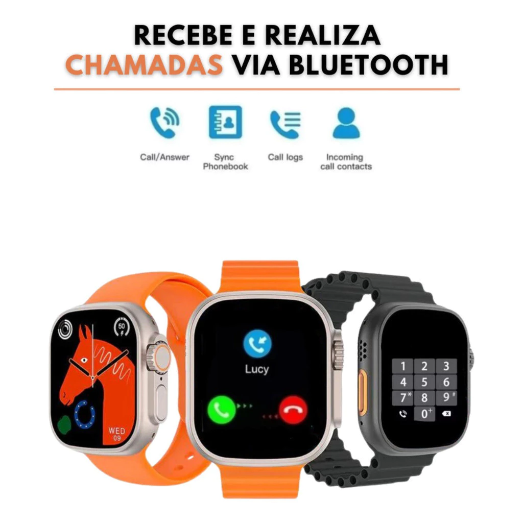 Smartwatch Ultra 3 Plus Série 10 2GB AMOLED ChatGPT