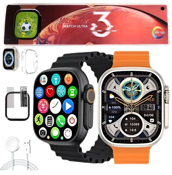 Smartwatch Ultra 3 Plus Série 10 2GB AMOLED ChatGPT