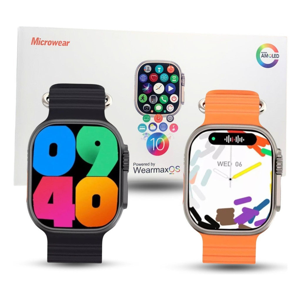 Smartwatch W69+ Ultra Microwear Série 10 AMOLED ChatGPT